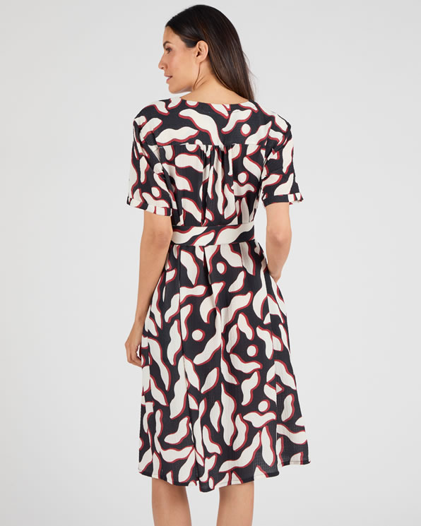 Robe fluide crépon