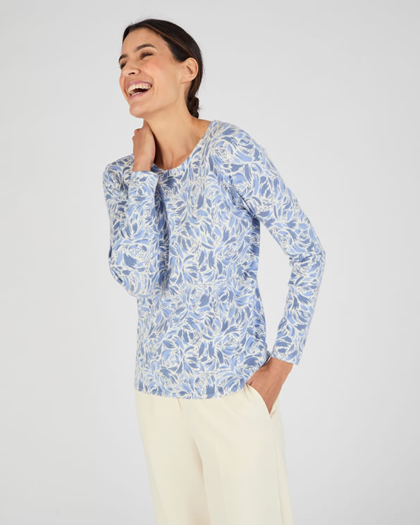 Pull maille fine uni ou imprimé