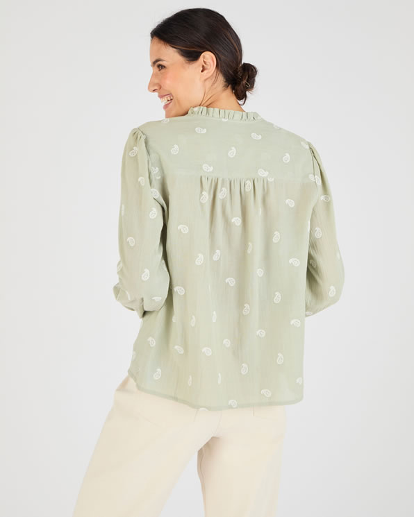 Blouse ample en pur coton biologique