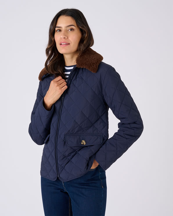Veste matelassée col amovible