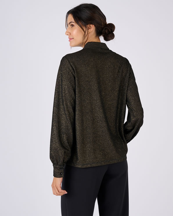 T-shirt lamé doré