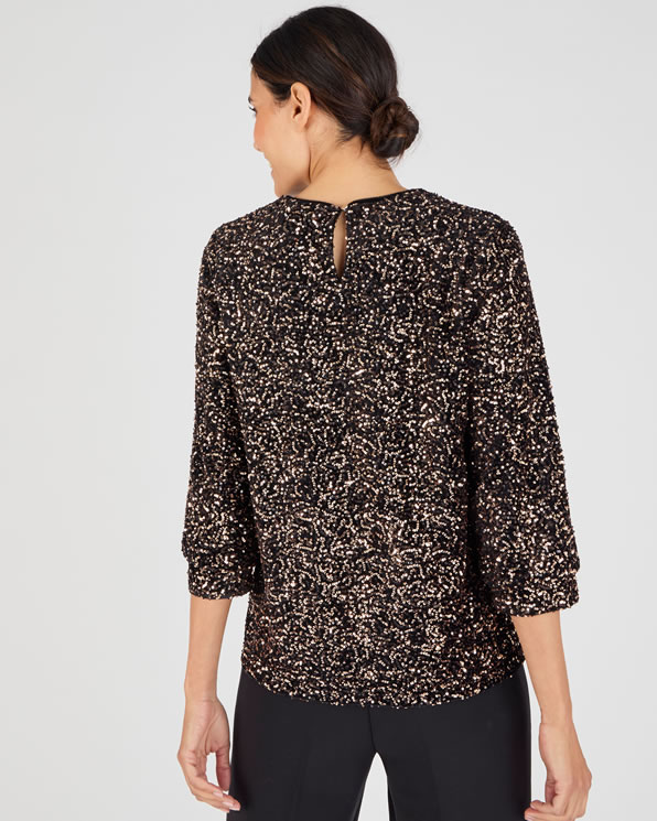 Blouse à sequins
