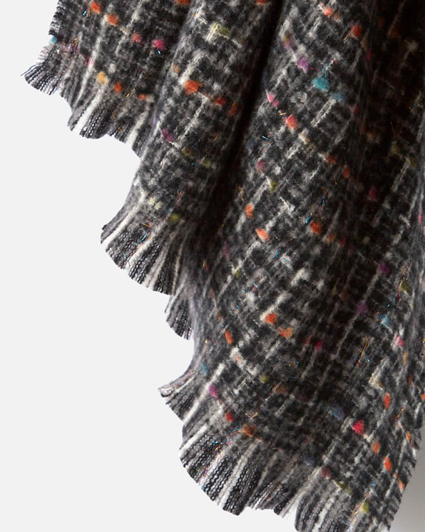 Echarpe effet tweed