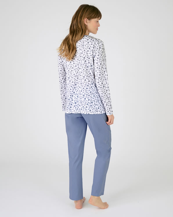 Pyjama maille jersey pur coton peigné