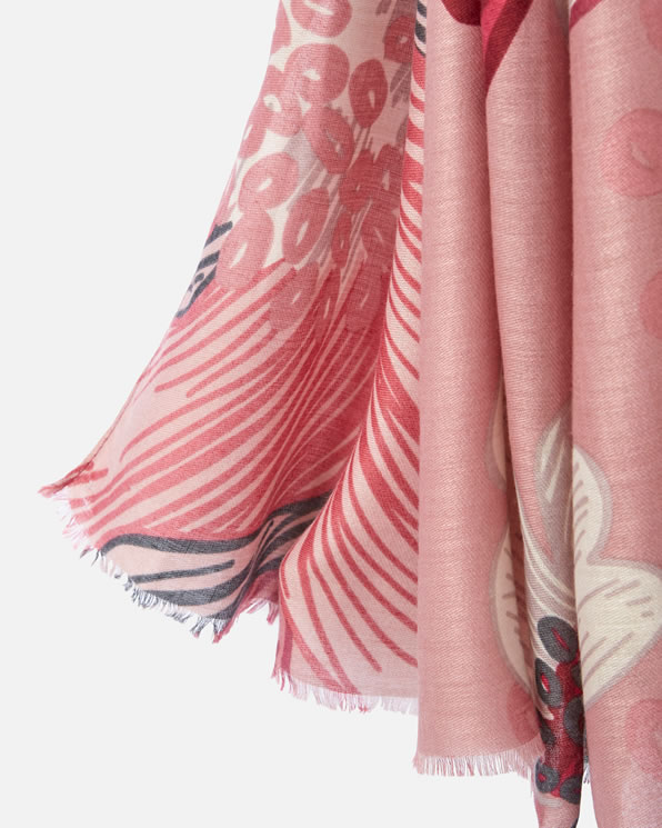Foulard motif grandes fleurs