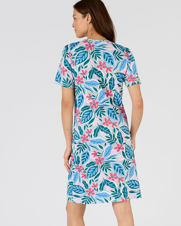 Chemise de nuit maille jersey pur coton peigné