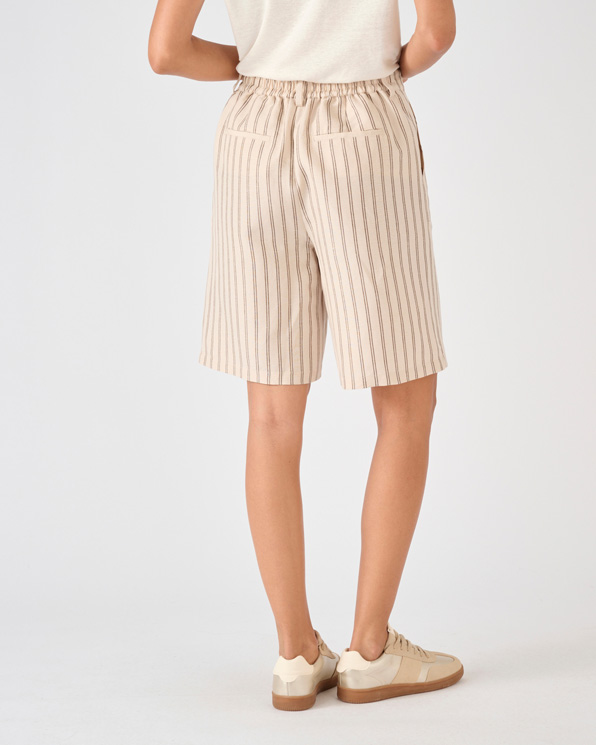 Bermuda en mélange lin et viscose