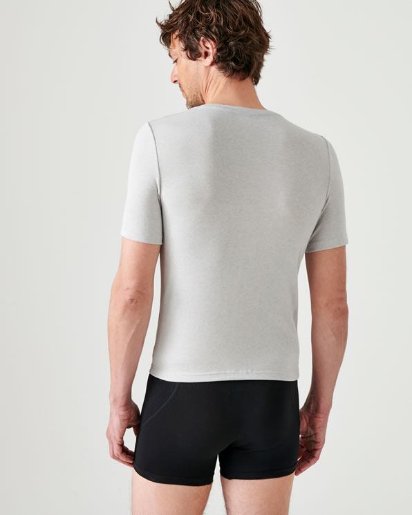 T-shirt col rond manches courtes fine côte Thermolactyl