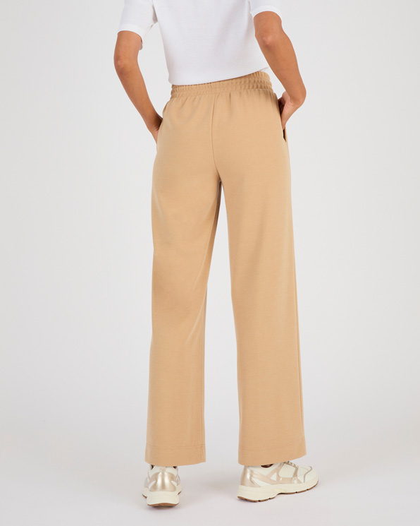 Pantalon large en maille piquée