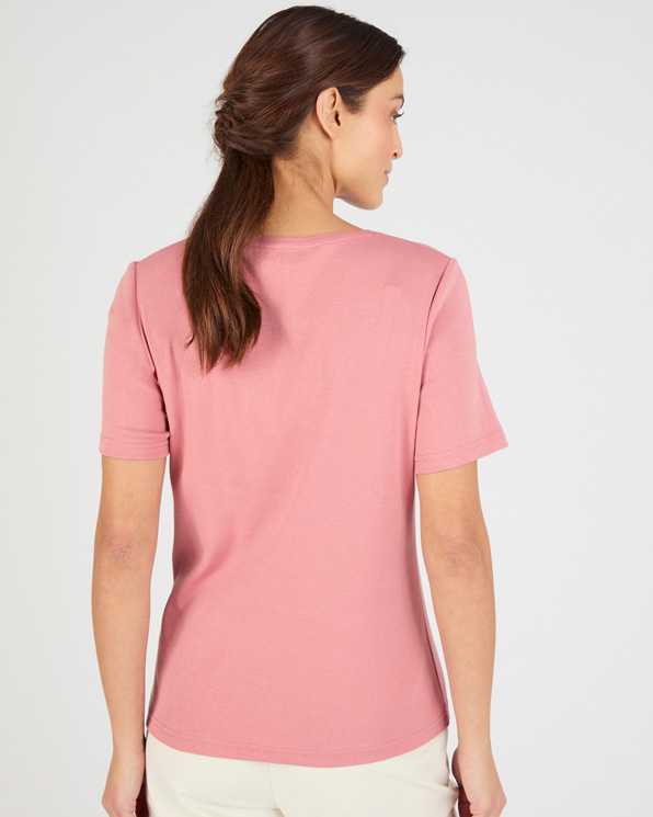 T-shirt brodé pur coton