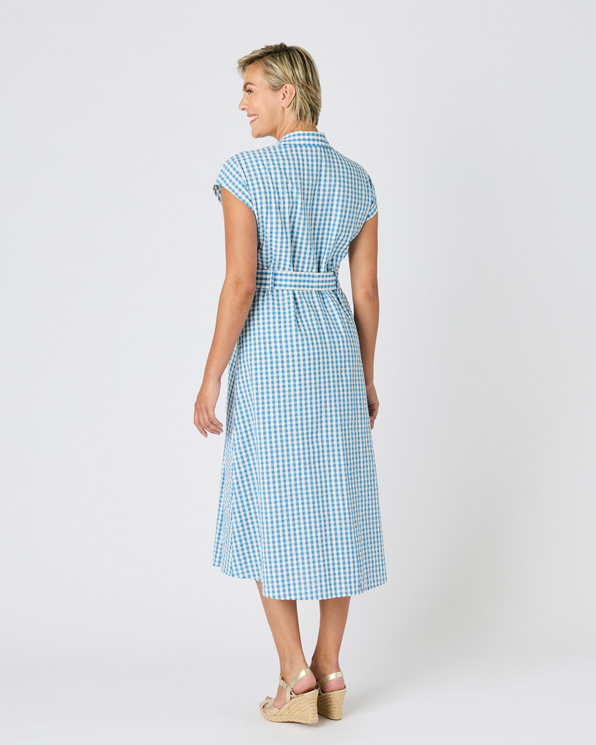 Robe-chemise tissu gaufré