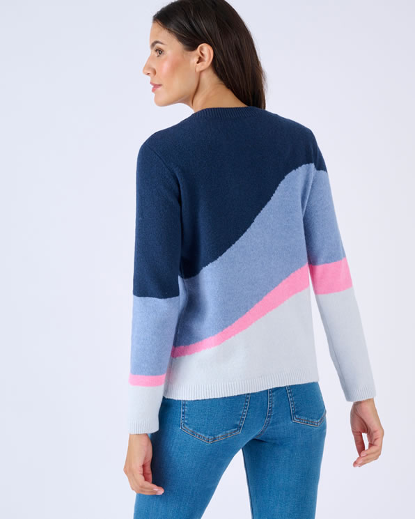 Pull jeu de couleurs