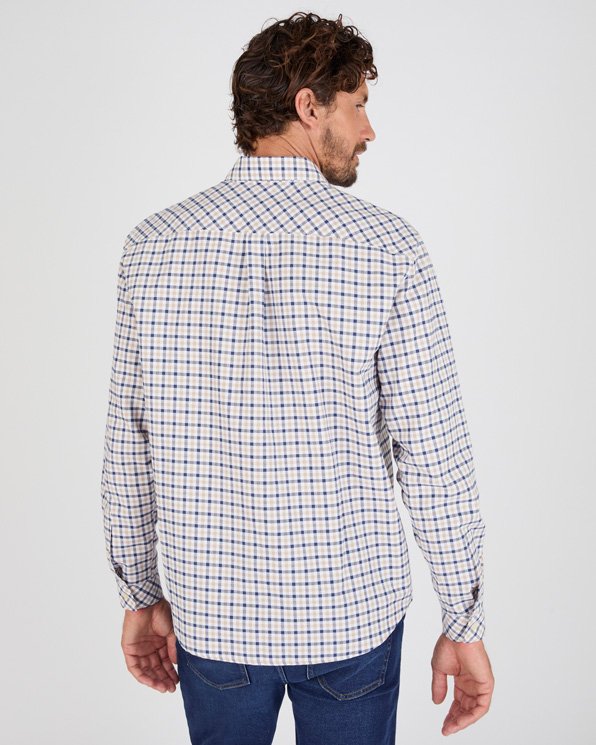 Chemise manches longues à petits carreaux