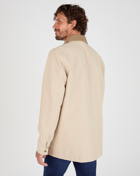 Blouson zippé col velours