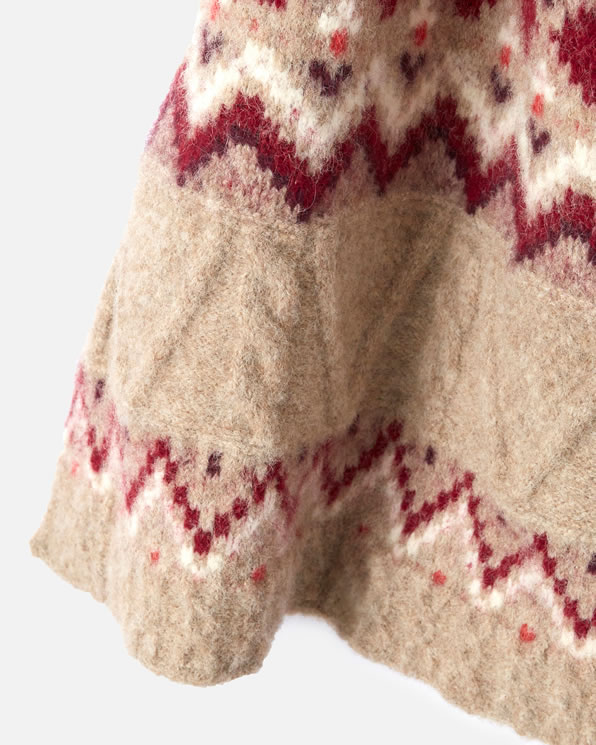 Echarpe Thermolactyl maille chinée et jacquard