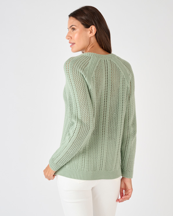 Pull maille ajourée