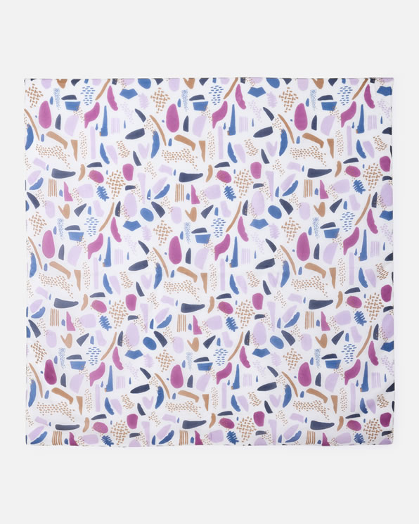 Foulard pure soie esprit tachiste