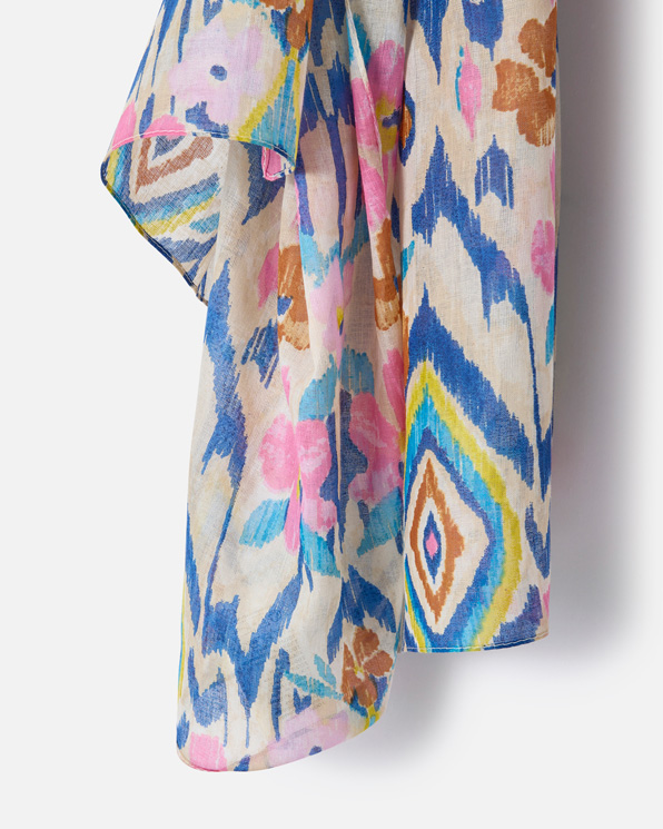 Foulard effet froissé imprimé