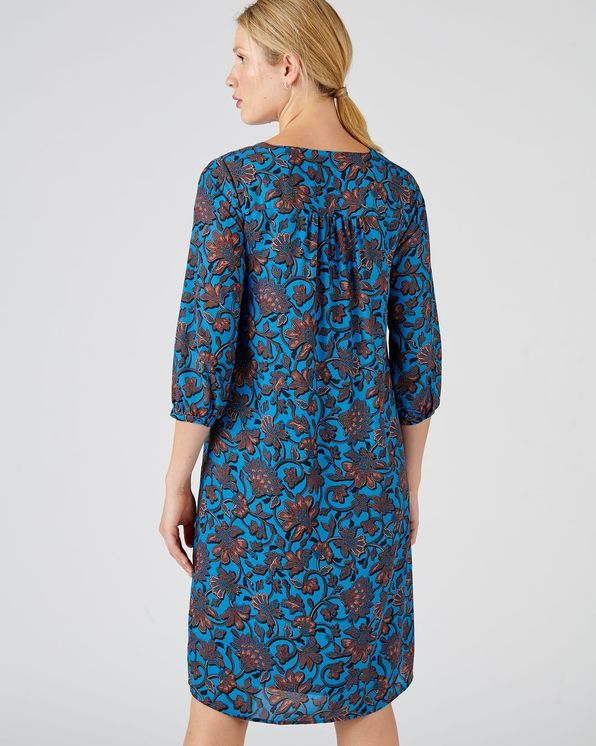 Robehousse crêpe fluide imprimé Robes Damart Luxembourg