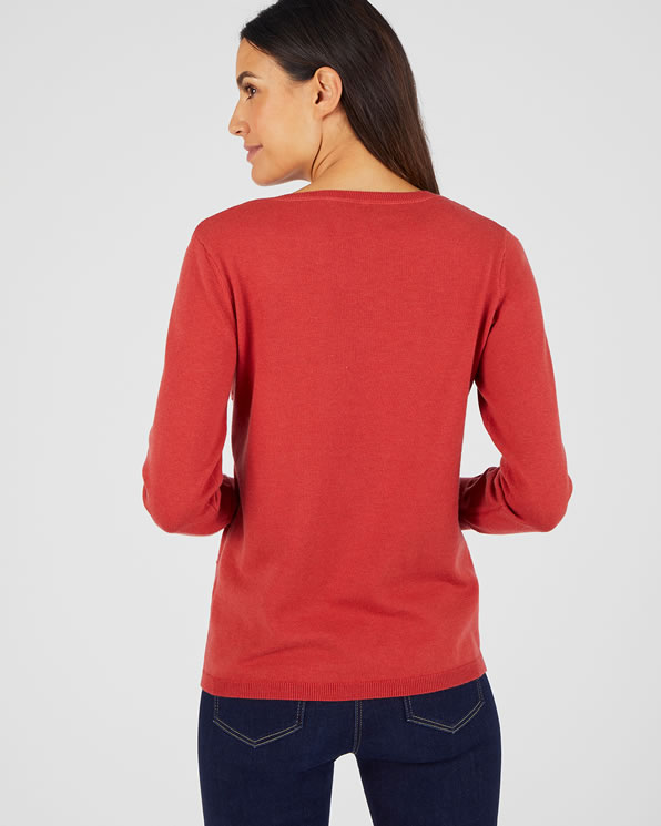 Pull motif losanges laine mélangée