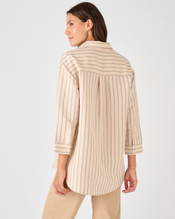 Chemisier mélange lin et viscose