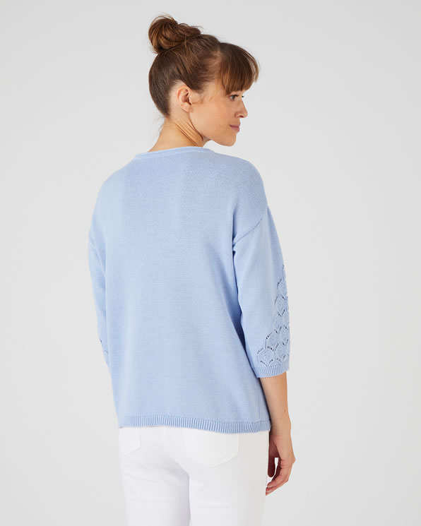 Pull maille ajourée