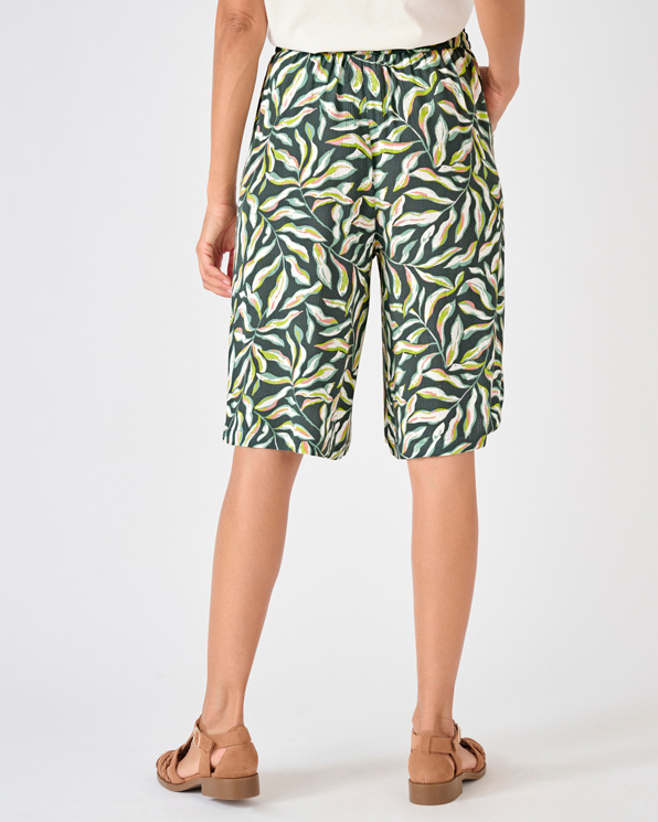 Bermuda crépon imprimé enfilable