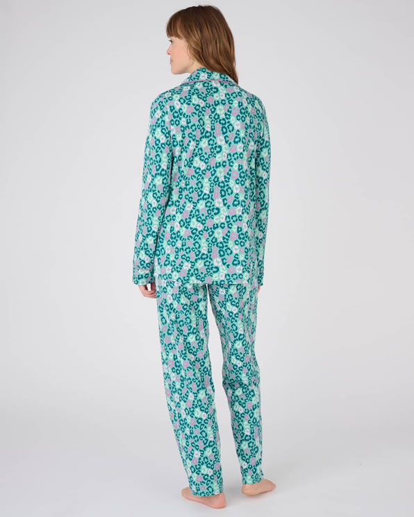 Pyjaveste Maille jersey imprim fleurs Thermolactyl Pyjamas