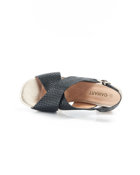 Sandales cuir chevre a talon Sandales Damart Luxembourg