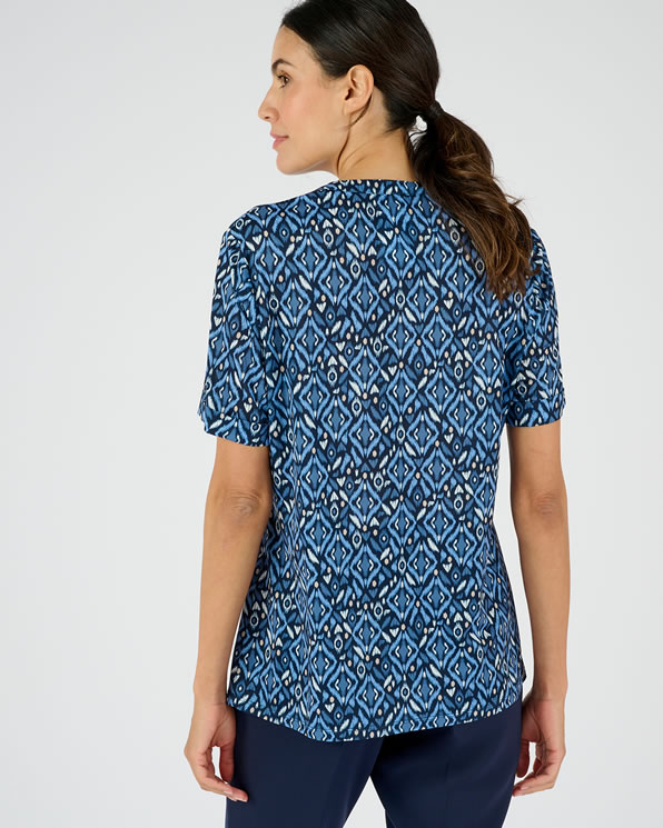 Chemisier maille crêpe stretch