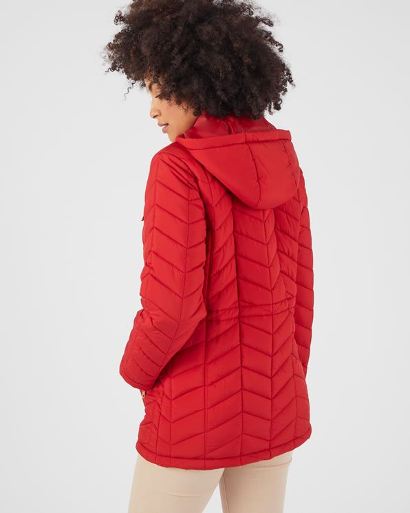 Doudoune matelassée rouge online