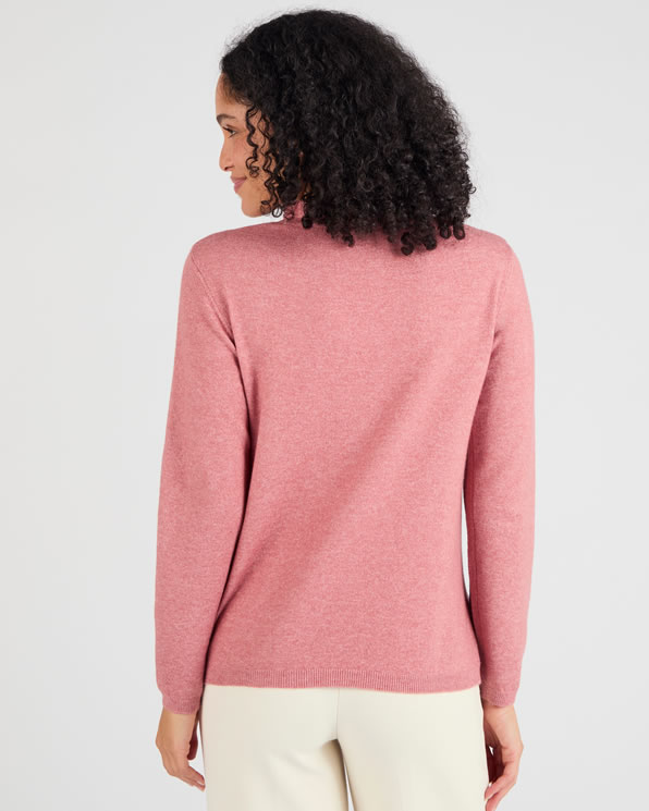 Pull col à volant mélange laine