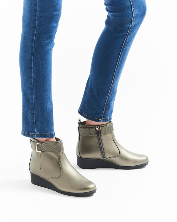 Boots compensés à boucle Amortyl