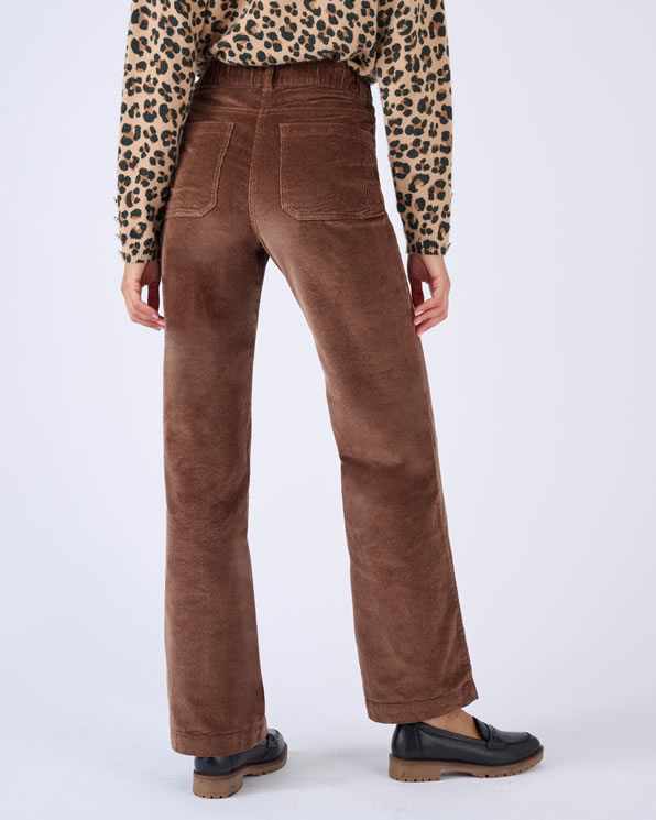 Pantalon velours large