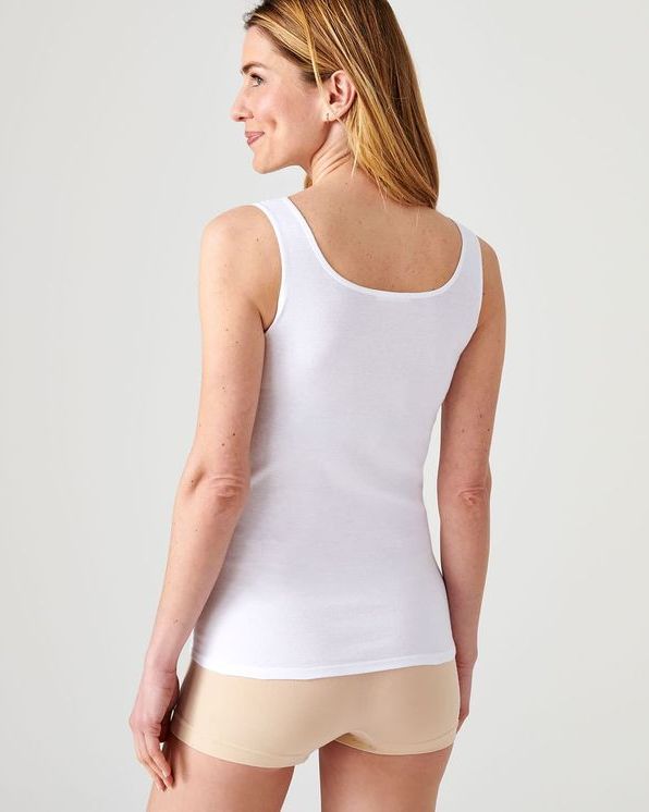 Débardeur pur coton peigné biologique et dentelle stretch