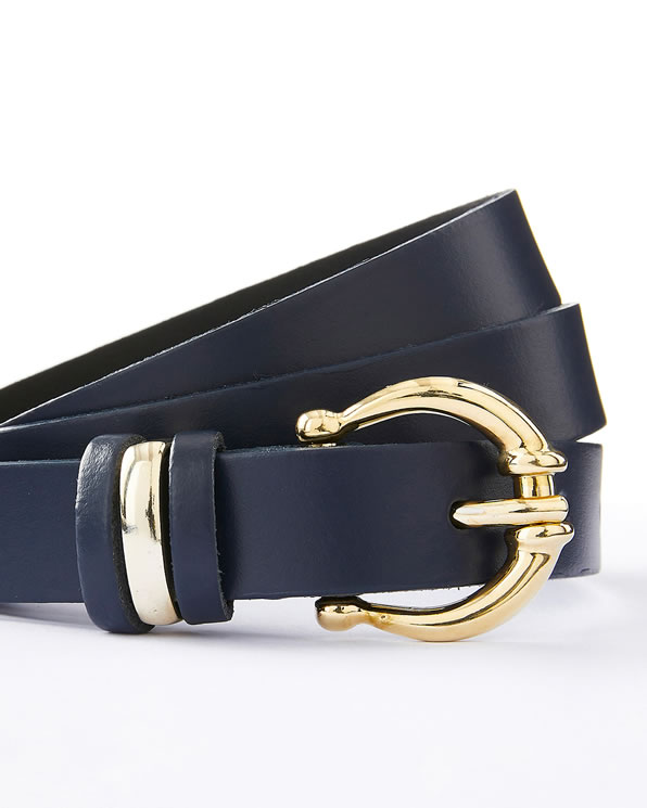 Ceinture fine croûte de cuir
