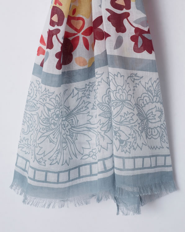 Foulard imprimé fleuri