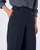 Pantalon large effet pont