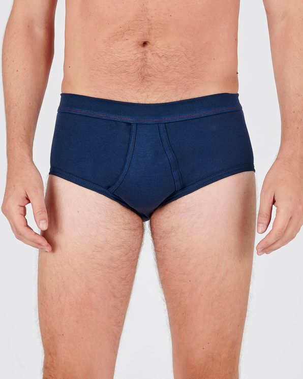Lot de 3 slips ouverts devant pur coton peigné
