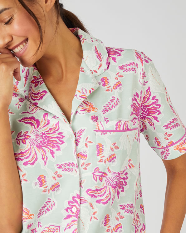 Pyjashort boutonné