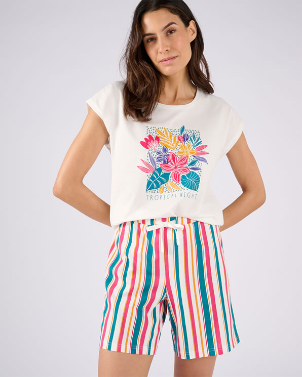 Short de pyjama pur coton peigné
