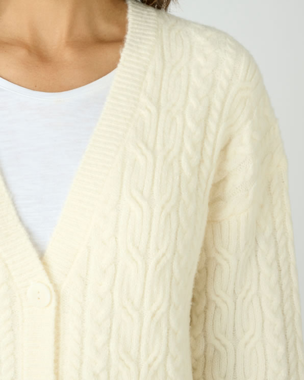 Gilet long à torsades Thermolactyl