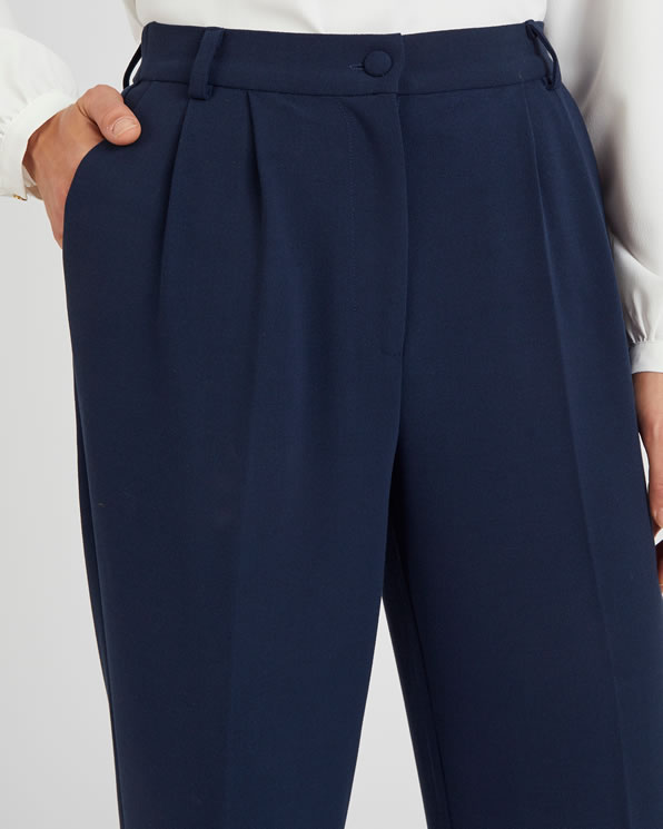 Pantalon large en crêpe