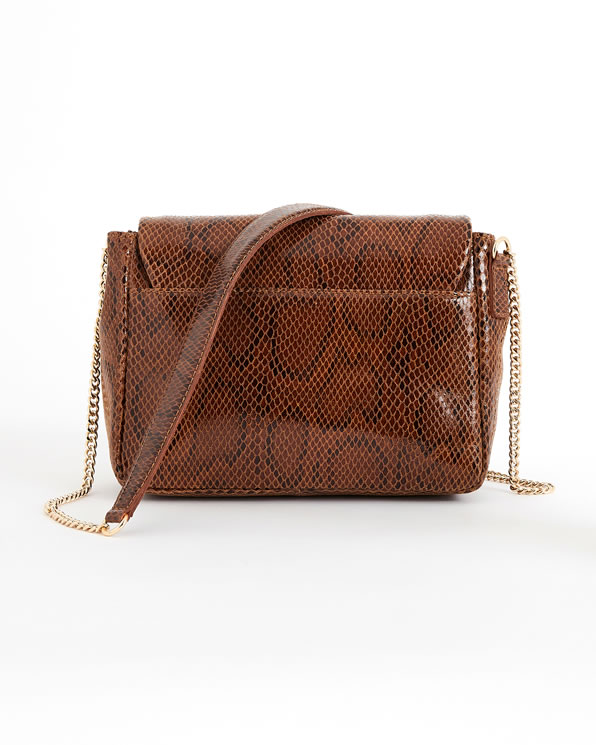 Sac en croûte de cuir motif animalier