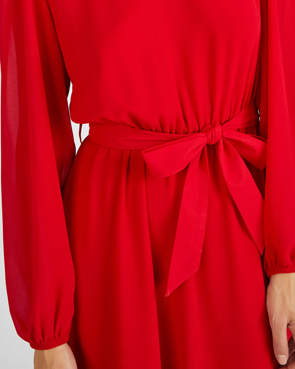 Robe longue taille élastiquée