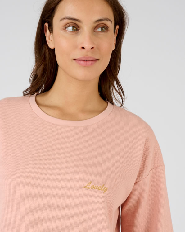 Chemise de nuit en maille gaufrée