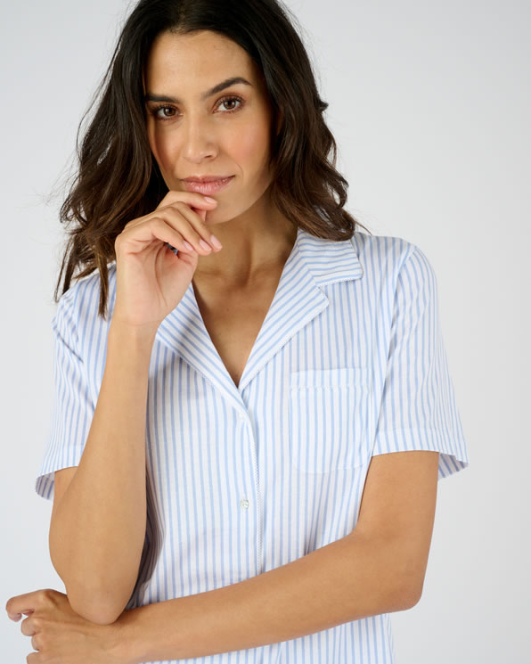 Pyjama 7/8ème boutonné