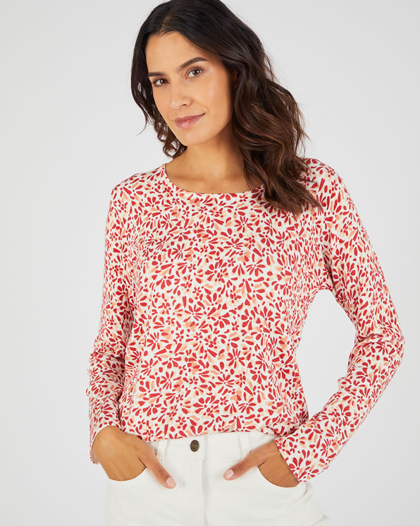 Pull maille fine uni ou imprimé
