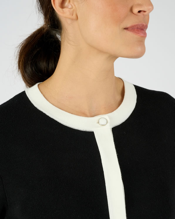 Cardigan-veste bicolore