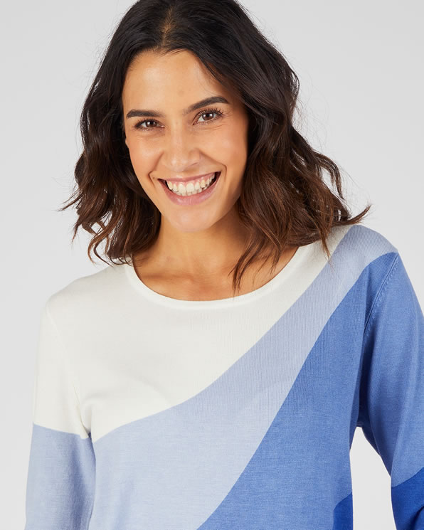 Pull jeu de couleurs